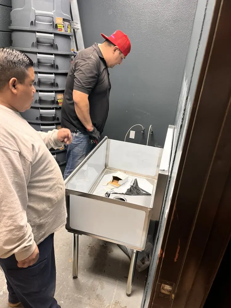 Commercial plumbing and sink installation in Diboll