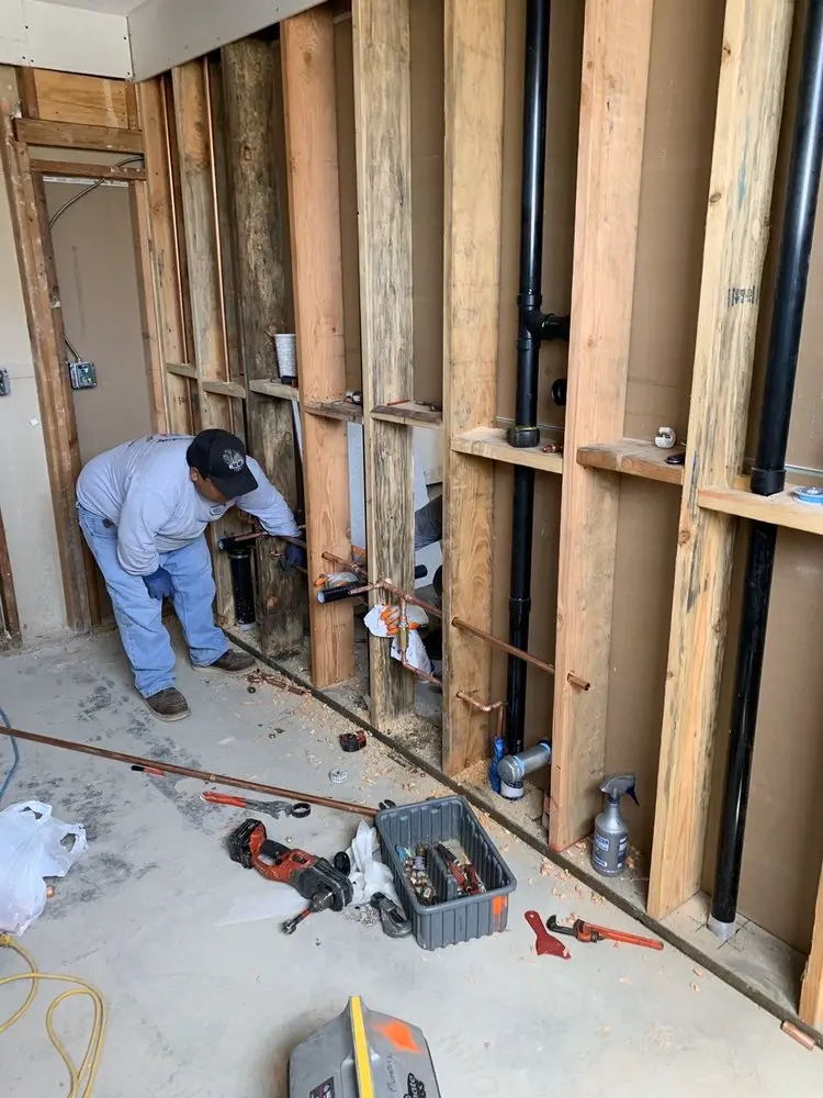Commercial rough-in plumbing for Water Heater Replacement in Diboll